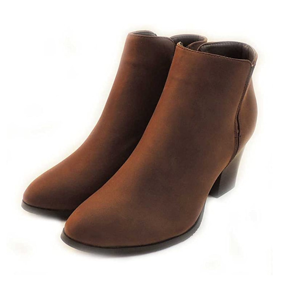 Reneeze Fashionable Stacked Heels Ankle Booties - Picture 2 of 4